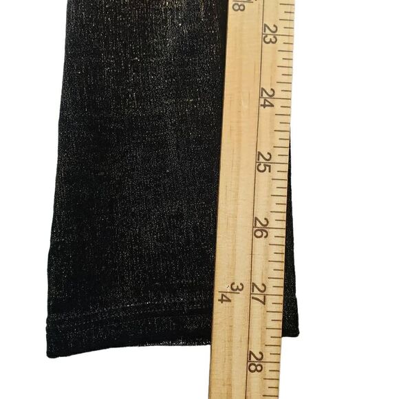 Spanx Velvet Shine Leggings Black/Gold Size Small - Picture 6 of 10